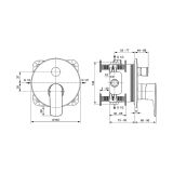 Zestaw Natryskowy Connect Air Z Deszczownicą Chrom A7574AA Ideal Standard