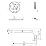 Zestaw Natryskowy Idealrain Chrom BD389AA Ideal Standard