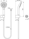 Zestaw Natryskowy Termostatyczny Ceratherm 100 Chrom BD006XC Ideal Standard