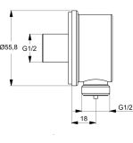 Zestaw Natryskowy Termostatyczny Ceratherm 100 Chrom BD006XC Ideal Standard