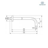 Zestaw Natryskowy Termostatyczny Ceratherm Z Deszczownicą Czarny Mat A7573XG Ideal Standard