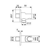 Zestaw Natryskowy Termostatyczny Ceratherm Z Deszczownicą Szary A7573A5 Ideal Standard Ceratherm T100 A7573A5 Ideal Standard