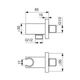 Zestaw Natryskowy Termostatyczny Ceratherm Z Deszczownicą Szary A7572A5 Ideal Standard