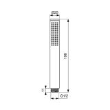 Zestaw Natryskowy Termostatyczny Ceratherm Z Deszczownicą Szary A7572A5 Ideal Standard