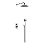 Zestaw Prysznicowo-Wannowy Podtynkowy Z Deszczownicą 25 Cm, 2 Funkcyjny, Chrom Clever 2.0 AREX.SET.4145CR Excellent
