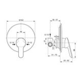 Zestaw Prysznicowy Alpha Chrom BD188AA Ideal Standard