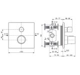 Zestaw Prysznicowy Ceratherm C100 Chrom A7599AA Ideal Standard