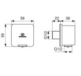 Zestaw Prysznicowy Ceratherm C100 Chrom A7599AA Ideal Standard