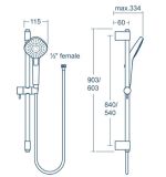 Zestaw Prysznicowy Ceratherm C100 Chrom A7599AA Ideal Standard