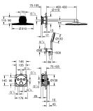 Zestaw Prysznicowy Grohtherm SmartControl Z Deszczownicą SmartActive 310 34863000 Grohe