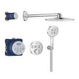 Zestaw Prysznicowy Grohtherm SmartControl Z Deszczownicą SmartActive 310 34863000 Grohe