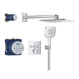 Zestaw Prysznicowy Grohtherm SmartControl Z Deszczownicą SmartActive 310 Cube 34864000 Grohe