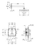 Zestaw Prysznicowy Grohtherm Z Deszczownicą Tempesta 210 34728000 Grohe