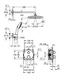 Zestaw Prysznicowy Grohtherm Z Deszczownicą Tempesta 250 34872000 Grohe