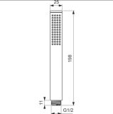 Zestaw Prysznicowy Idealrain Czarny Mat BD389XG Ideal Standard