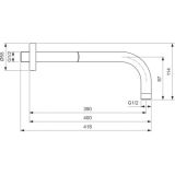 Zestaw Prysznicowy Idealrain Czarny Mat BD389XG Ideal Standard