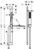 Zestaw Prysznicowy Pulsify E 24370000 Chrom Hansgrohe
