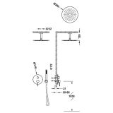 Zestaw Natryskowy Z Baterią Podtynkową Rapid-BoxStudy Czerń Matowa 26228003NM Tres