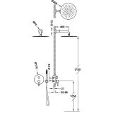 Zestaw Natryskowy Z Baterią Podtynkową Rapid-BoxStudy Czerń Matowa 26228004NM Tres