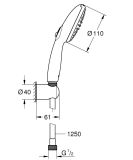 Zestaw Prysznicowy Tempesta 110 Chrom 26164003 Grohe