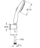Zestaw Prysznicowy Tempesta 110 Chrom 26639003 Grohe