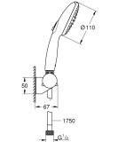 Zestaw Prysznicowy Tempesta 110 Chrom 27601003 Grohe