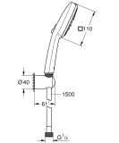 Zestaw Prysznicowy Tempesta Cube 110 Chrom 27588003 Grohe