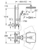 Zestaw Prysznicowy Tempesta Cube System 250 Chrom 26689001 Grohe