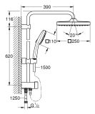Zestaw Prysznicowy Tempesta Cube System 250 Chrom 26977001 Grohe