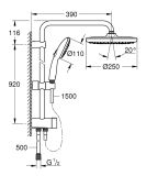 Zestaw Prysznicowy Tempesta System 250 Chrom 26675001 Grohe