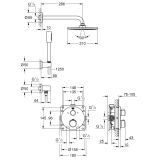 Zestaw Prysznicowy Z Deszczownicą Rainshower Cosmopolitan 210 Grohtherm 34732000 Grohe