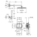 Zestaw Prysznicowy Z Deszczownicą Rainshower Mono 310 Grohtherm 34869000 Grohe