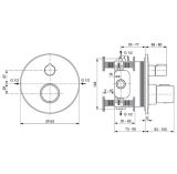 Zestaw Prysznoicowy Ceratherm T25 Chrom A7598AA Ideal Standard