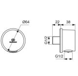 Zestaw Prysznoicowy Ceratherm T25 Chrom A7598AA Ideal Standard