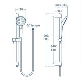 Zestaw Prysznoicowy Ceratherm T25 Chrom A7598AA Ideal Standard