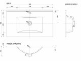 Zestaw Szafka Pod Umywalkę 167-D-08006 + Umywalka Plan 80cm 1724 Defra