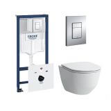 Zestaw WC Miska Pro Laufen Stelaż Rapid SL Grohe 3w1