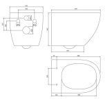 Zestaw WC Ottawa Comfort Biały Mat 54x36,5 OTTAWACMWBM Omnires