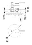 Zestaw Prysznicowy AXEL BLACK QW210ABR25 Kohlman