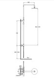 Zestaw Prysznicowy Z Termostatem AXEL BLACK QW273A Kohlman