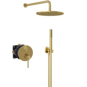 Zestaw Natryskowy Bozz Złoty Szczotkowany 38658N076 Kludi