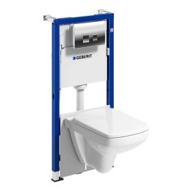 Zestaw Stelażowy Duofix Basic Delta 35 Selnova Square Compact 118.342.21.2 Geberit  118.342.21.2 Geberit