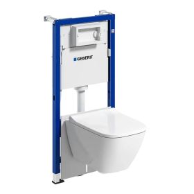 Zestaw Stelażowy Duofix Basic Smyle Square Krótka 118.348.00.2 Geberit  118.348.00.2 Geberit