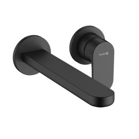 Bateria Umywalkowa Ścienna Louva 220 Czarny Mat 242453975 Kludi