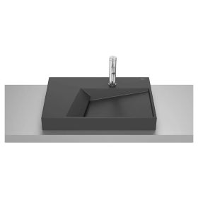 Umywalka Nablatowa Horizon Geometric Czarny Mat 60x42 A32727608B Roca