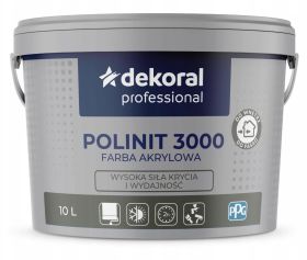 Farba Akrylowa Professional Polinit 3000 HS 10L Baza ZN Dekoral