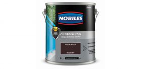 Farba Chlorokauczukowa Do Metalu i Betonu Brązowy 5L Nobiles