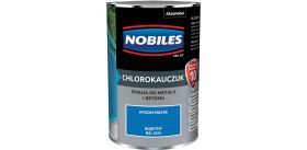 Farba Chlorokauczukowa Do Metalu i Betonu Błękitny Ral 5015 0,9L Nobiles