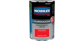 Farba Chlorokauczukowa Do Metalu i Betonu Czerwony Jasny 0,9L Nobiles