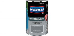 Farba Chlorokauczukowa Do Metalu i Betonu Szary Stalowy Ral 7046 0,9L Nobiles
